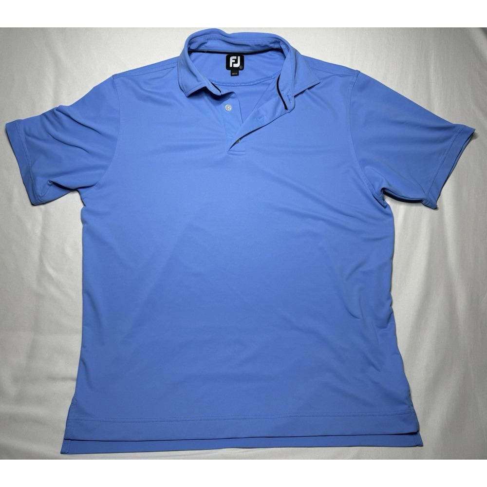 Footjoy Polo Shirt Mens Large‎ Light Blue FJ Golf With North South Patch